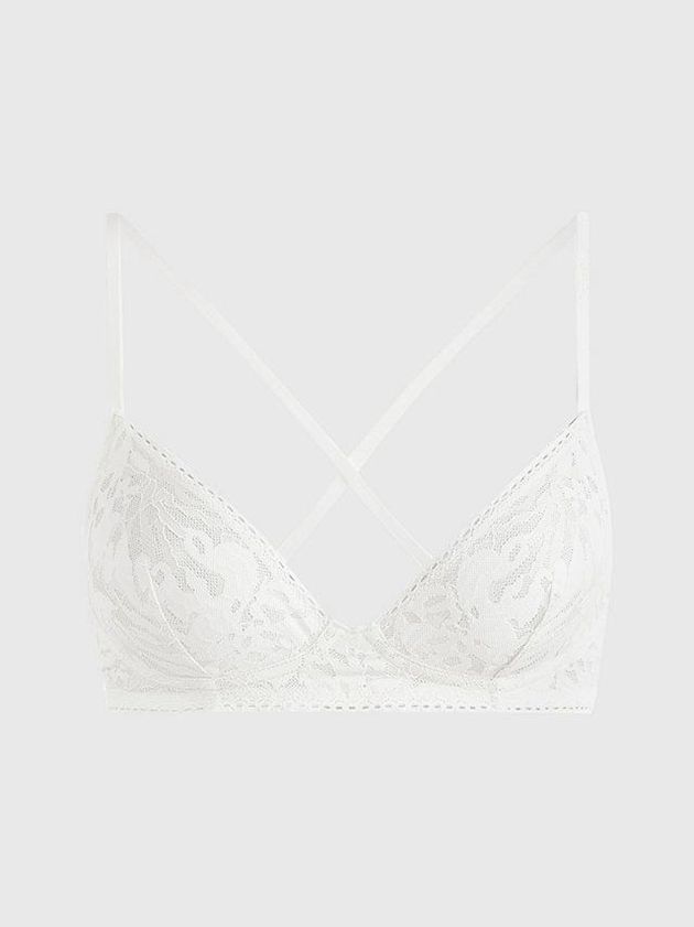 Calvin Klein USA Ultra Soft Lace Womens Bra White 9851647-IG